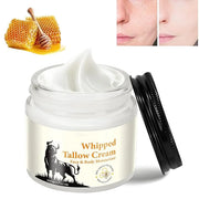 Tallow for Skin, Moisturizer Cream, Nourishing and Hydrating Skin, Organic Tallow & Honey Balm for Skin,Natural Grass-Fed ...
