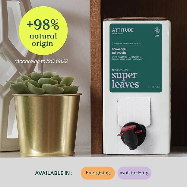 ATTITUDE Body Wash, EWG Verified Shower Gel, Dermatologically Tested, Plant and Mineral-Based, Vegan Personal Care Product...