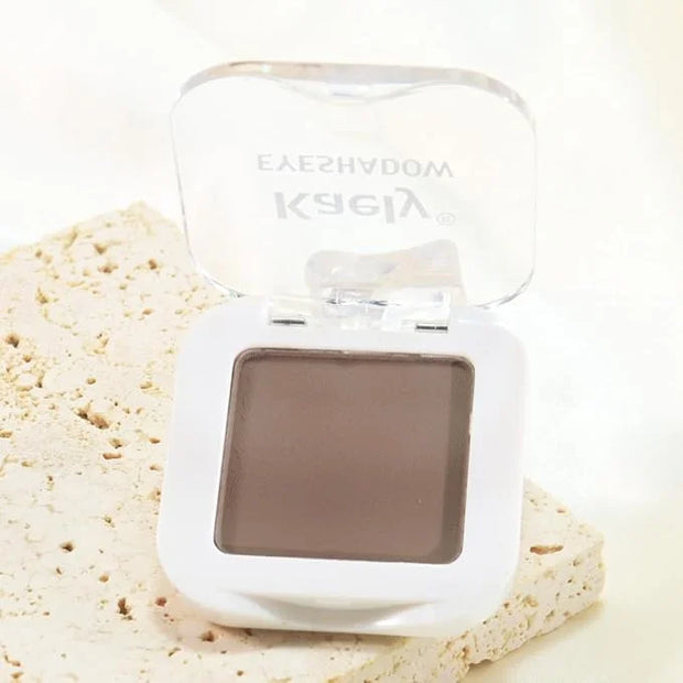 Kaely Pressed Single Eyeshadow Makeup, Cocoa Brown Matte Highly Pigmented Monochrome Eye Shadow Palette, Waterproof Neutra...