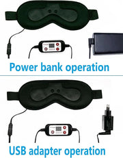 Heated Eye Mask, USB Eye Mask for Dry Eyes with Temperatur 105°F 115°F 125°F, far Infrared Therapy - Product Image
