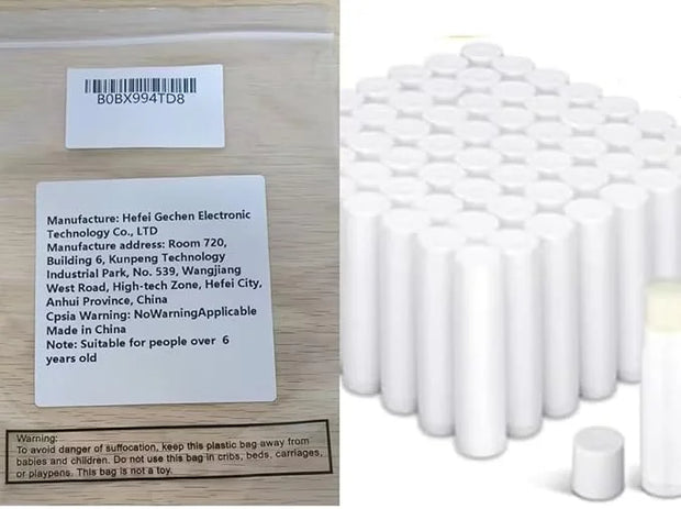 Demissle 150 Pcs Unlabeled Lip Balm Guests