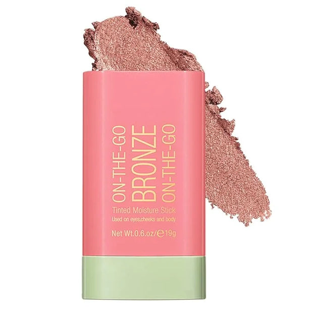 Cream Bronzer Stick,Contour Stick Facial Contouring Stick,Long Lasting Highlighter Waterproof Highlight Makeup,Buildable S...