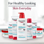 Eucerin Advanced Repair Unscented Body Lotion for Dry Skin (16.9 Fl Oz) + Advanced Cleansing Body and Face Cleanser for Se...