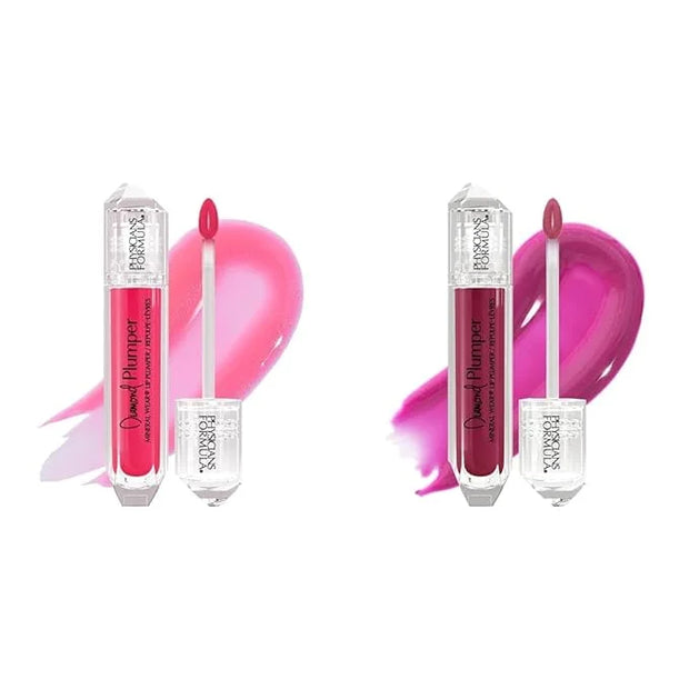 Physicians Formula Mineral Wear Diamond Lip Plumper Gloss Pink Radiant Cut & Brilliant Berry Diamond - Product Image