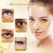 Under Eye Collagen Patch, 24K Gold Anti-Aging Mask, Pads for Puffy Eyes & Bags, Dark Circles and Wrinkles, with Hyaluronic...