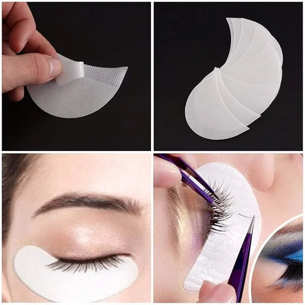 Eyeshadow Shields for Eye Makeup 100 Pcs Disposable Eyeshadow Stencil Lint Free Under Eye Patches Eyeshadow Gel Pad Pads L...