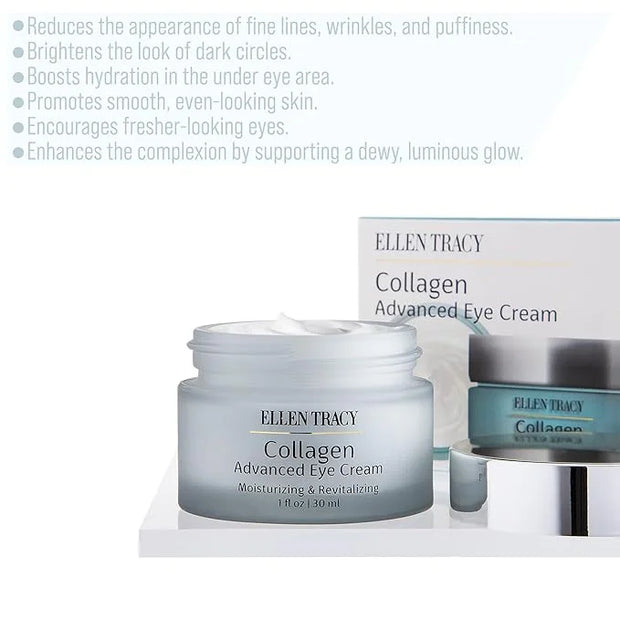ELLEN TRACY Collagen Eye Cream | Advanced Moisturizing & Renewing Cream for Removing Dark Circles and Puffiness Under Eyes...