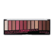 Rimmel London Magnif'Eyes Eyeshadow Palette, 12 Shades, Blendable Formula, Versatile, 007, Crimson, 0.5oz - Product Image