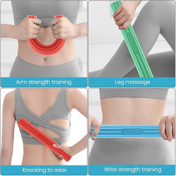 3pcs Flex Bar Tennis Elbow Therapy Bar 3 Resistance - Product Image