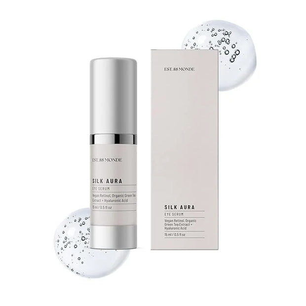EST. 88 Monde Under Eye Serum – Vegan Retinol & Hyaluronic Acid, Treats Dark Circles, Eye Bags, Puffiness, Fine Lines & Wr...