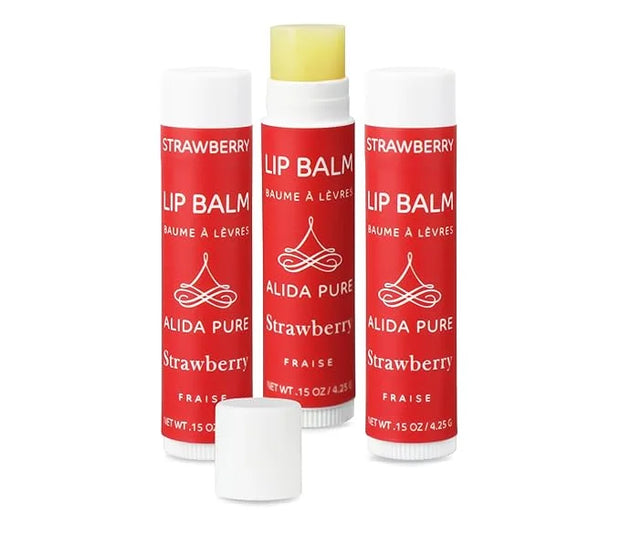 Strawberry Lip Balm Collection, Vegan Lip Lips,