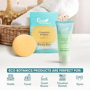 Eco Botanics Hotel Soaps & Toiletries Bulk Set | 1-Shoppe Amenities Kit for Hotels & Vacation Rentals | 0.85 oz Conditioni...