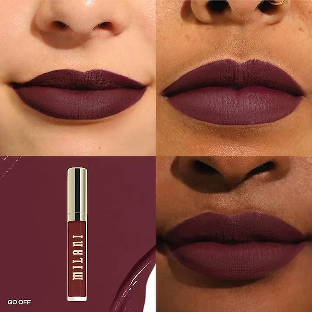 Milani Stay Put Longwear Liquid Lipstick - Smudge-Proof, Kiss-Proof, and Fade-Resistant Formula for All-Day Wear - Go Off ...