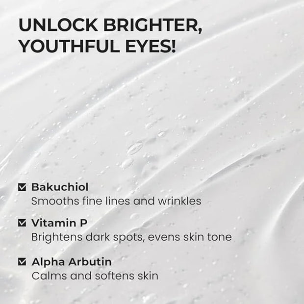 [SKIN&LAB] Bakuchiol Eye Serum with Caffeine, Roll-on Korean Under Eye Serum, Anti-Aging Wrinkle Care for Fine Lines, vega...