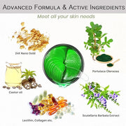 Under Eye Patches for Dark Circles and Puffiness - Under Eye Masks Anti-Aging Collagen Hyaluronic Acid, Reduce Dark Circle...