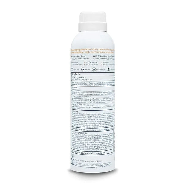 Bare Republic Mineral Sunscreen SPF 50 Sunblock Spray, Sheer and Non-Greasy Finish, Vanilla Coco Scent, 6 Fl Oz
