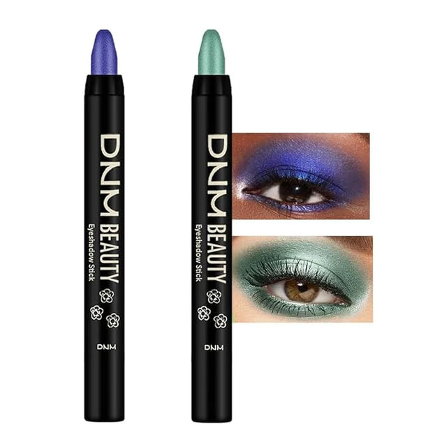 Kaely 2Pcs Cream Eyeshadow Sticks Set for Eyes Waterproof,Blue Shimmer & Green Shimmer Matte Eye shadow Stick Pencil Pen B...