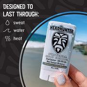 Headhunter Sunscreen Face Stick SPF 45, Waterproof Surf Sunblock for Waterman, Water-Resistant Facial Sunscreen for Ultra-...