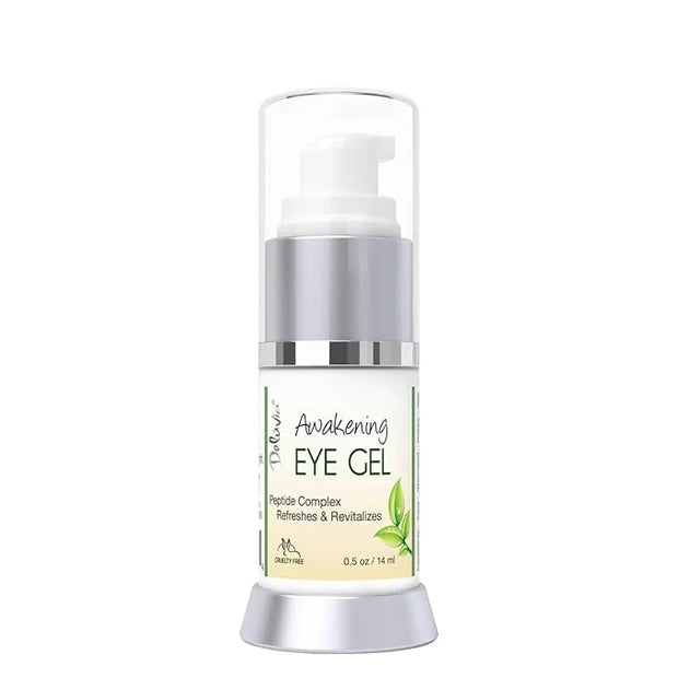 Deluvia Daily Under Eye Gel - Reduces the Appearance of Puffiness, Wrinkles, Fine Lines, Bags, Dry, Crepe Skin - Organic A...