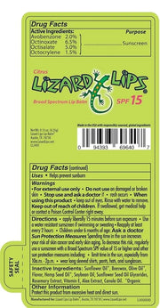 Lizard Lips SPF 15 Lip Balm Flavor
