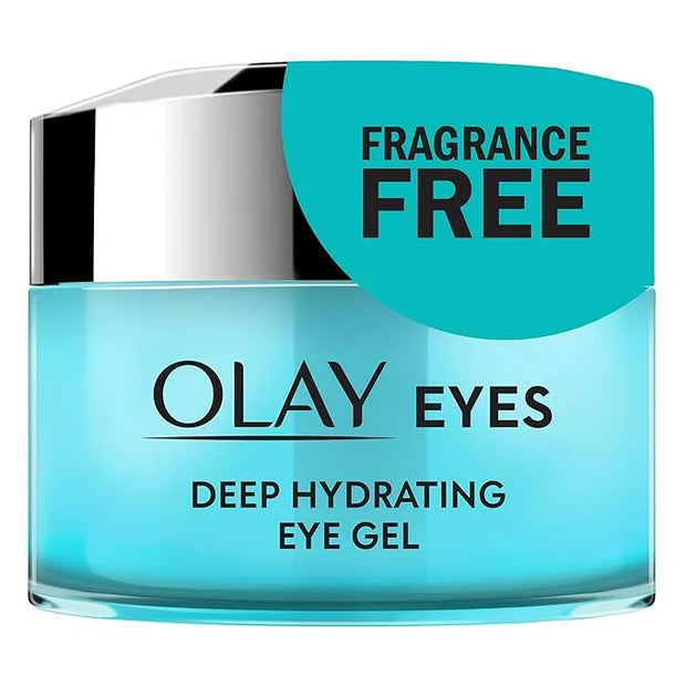 Olay Deep Hydrating Eye Gel with Hyaluronic Acid for Tired Eyes, Hydrating Gel, Cucumber, 0.5 Fl Oz - Product Image