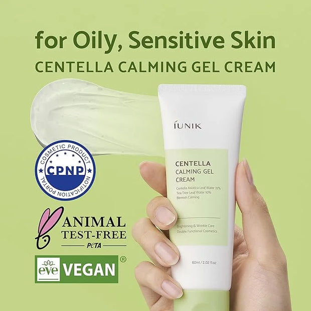 IUNIK Centella Mini Set, Travel Friendly Skincare Set, Ultra calming and hydrating for sensitive skin: Tea Tree Relief Ton...