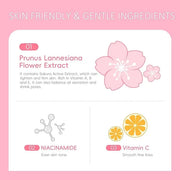 Sakura Skincare Set, Skin Care Set For Teen Girls, Skincare Gift Set Cherry Blossom Beauty Set, Deep Cleaning Skincare Fac...