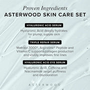 Asterwood Skin Care Set - Mothers Day Gifts For Mom - with Hyaluronic Acid & Triple Repair Serums, Under Eye Serum - Skinc...