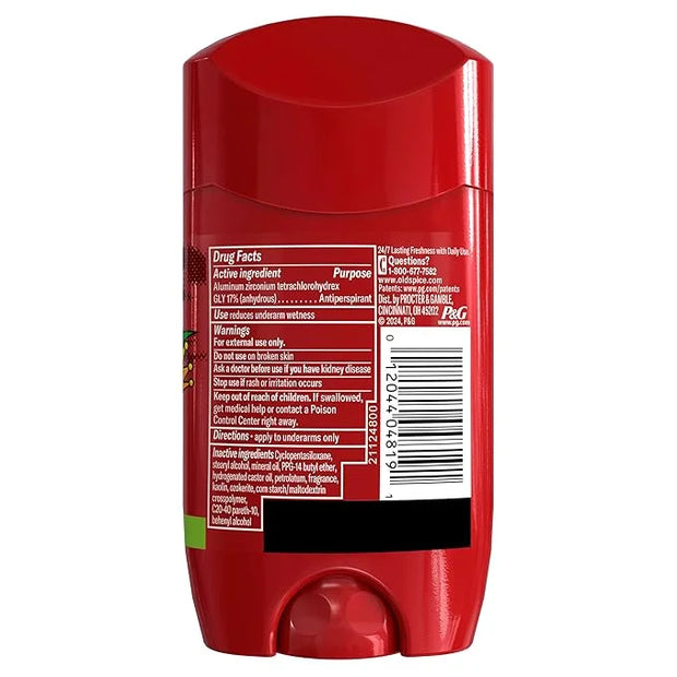 Old Spice Aluminum Free Deodorant for Men, 24/7 Odor Protection, 24/7 Freshness & Lasting Scent, Goes on Clear, MambaKing ...