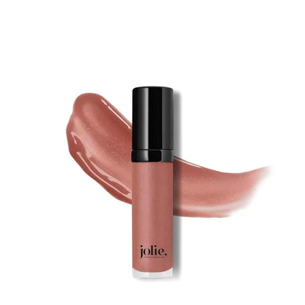 Jolie Super Hydrating Luxury Lip Gloss - Intense pigment W/Superior Shine (Nude Nature) - Product Image