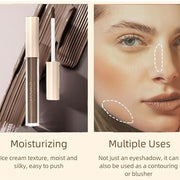 Eyeshadow liquid Matte Long Lasting High-pigmented Eyeshadow Gel Eye Makeup (Matte Dark Brown - Product Image