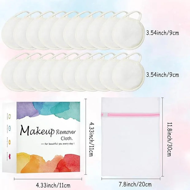 20 packs reusable makeup remover