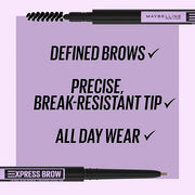 Maybelline Brow Ultra Slim Defining Eyebrow Makeup Mechanical Pencil With 1.55 MM Tip And Blending Spoolie For Precisely D...