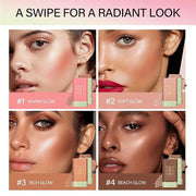 Cream Bronzer Stick,Contour Stick Facial Contouring Stick,Long Lasting Highlighter Waterproof Highlight Makeup,Buildable S...