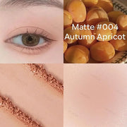 KYDA Single Matte Eyeshadow, Light Apricot Peach Eyeshadow, Ultra-fine Smooth Powder, Lightweight Blendable Formula, Warm ...