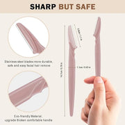 D 18 PCS Eyebrow Razor,Dermaplane Razor,Face Razors for Women,Dermaplaning Tool for Face,3 Colors Facial Hair Shavers with...