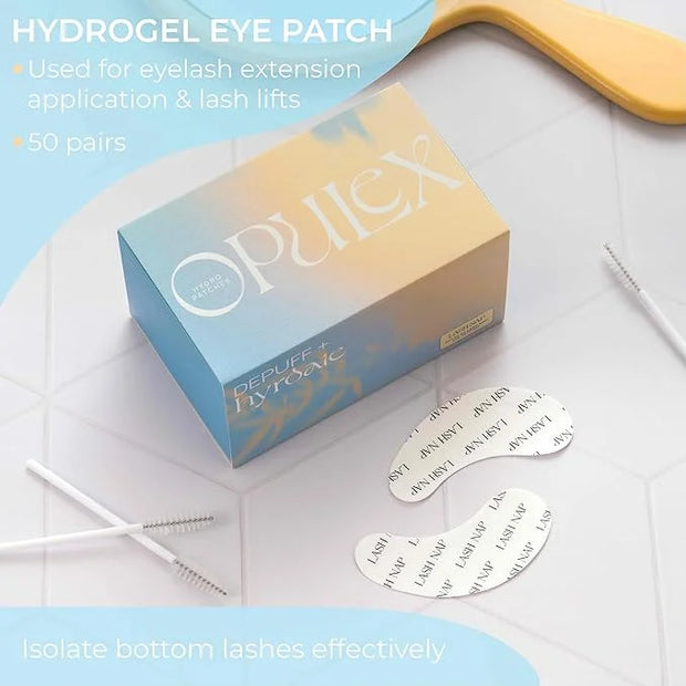 50 Pairs Under Eye Gel Pads for Lash Extensions, Lash Lifts, Aloe Vera Hydrogel Eye Patch (lash nap) - Product Image