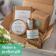 J&L Naturals Simple Skin Regimen Kit With Cleansing Bar, Face Salve, Konjac Sponge, Lip Balm | For Sensitive and Acne-Pron...