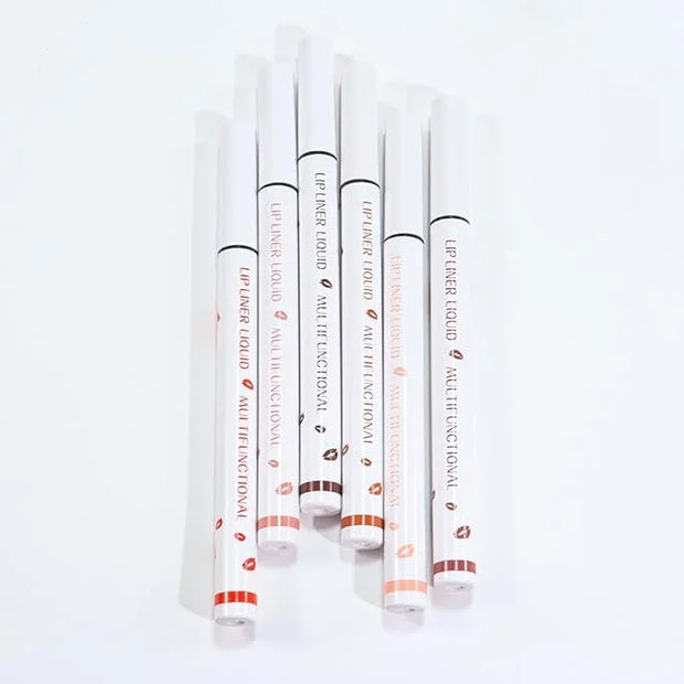 evpct Longwear Liquid Lip Liner Stain Marker Pen Long Lasting Waterproof, Nude Light Brown Matte Semi Permanent 24 Hour Li...
