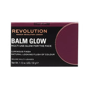 Revolution, Balm Glow, Multi-Use Balm for Cheeks, Eyes & Lips, Buildable Formula, Dewy Finish, Deep Plum, 1.12 Oz. - Produ...