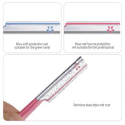 10 Pieces Eyebrow Razor for Women Facial Shaver Razor Brow Shaper Eyebrow Trimmer Dermaplaner Shaping Tool with Cover (Pin...