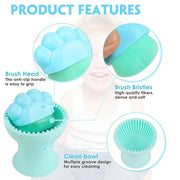 Azazccm Sunscreen Applicator for Kids, 2pcs Sunblock Buddy Brush Set, Suncream & Lotion Brush with Cleaner, Travel Size fo...