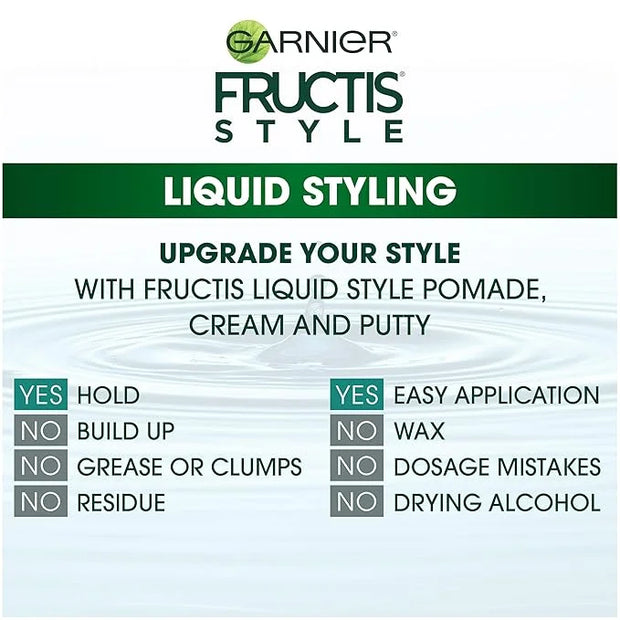 Garnier Hair Care Fructis Style Shine and Hold Liquid Hair Pomade for Men No Drying Alcohol, 4.2 Fluid Ounce - Product Image