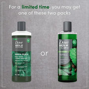 Dove Men+Care Body Wash Holy Basil + Hemp Seed Oil 4 Count to Rebuild Skin in the Shower with Plant-Based Cleansers and Mo...
