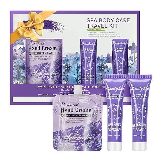Skin Care Set Hand Foot Cream Blueberry Body Travel Kit, Exfoliating Bath Body Scrub,Spa Body Care Travel Kit, Deep Cleans...