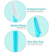 12 Pcs Eyebrow Razors, Face Razors Multipurpose, Exfoliating Dermaplaning Tools, Eyebrow Trimmers Shaver with Safety Cover...