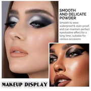 Black Silver Gray Smokey Eyeshadow Palette,Black and White and Sparkly Eye Shadow,Highly Pigmented Black Smokey Radiance E...