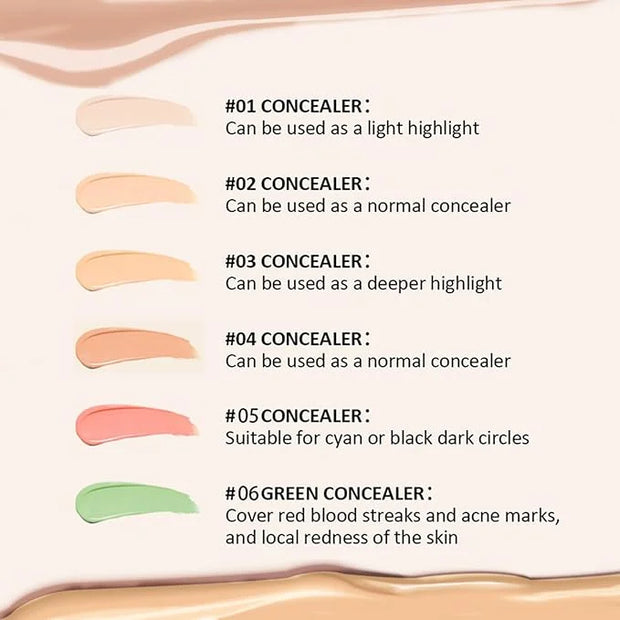 Foundation Concealer Palette + Color Corrector Palette, Light