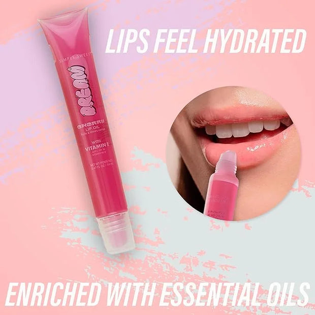 EXPRESSIONS 12pc Lip Oil Set –Hydrating Lip Care with Vitamin E | Fruit Flavored Lip Gloss For Girls, Safe and Non-Toxic L...