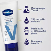 Vaseline Intensive Care Lotion Bundle – Advanced Repair Unscented Lotion & Nourishing Moisture Hand & Body Lotion for Extr...